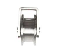 1 polea tipo H, rodillo de acero inoxidable, polea simple de alta calidad, for manipulación de materiales, montaje móvil y cable de acero de tracción.(25MM(201))