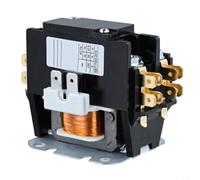 1 polo HVAC Motor Contactor Horno Relés Aire Acondicionado Condensador Compresor, Carcasa Retardante de Llam Contacto Plateado+Bobina de Cobre Puro (1P 32A 220V)