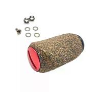 1 pomo para rueda con forma de gota de agua, de goma, corcho y madera, para accesorios de modificación