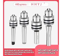 1 portabrocas MT1 MT2 MT3 MT4 MT5 R8 C10 C12 C16 C20 B10 B12 B16 B18 B22 Portabrocas Morse for torno CNC, máquina taladradora, herramienta for madera(MTB,MT2-B18(3-16mm))