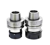 1 portaherramientas HSK63F ER16 ER25 ER32 ER40 for máquina de grabado y carpintería HSK63F, mango de cuchilla HSK63 GER.(HSK63F-ERG16-100L)