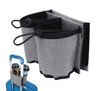 1 portavasos, accesorios de equipaje, bolsa de almacenamiento para colgar, portabotellas, con 3 bolsillos, adecuado como regalo de viaje para pasajeros, asistentes de vuelo y asistentes de vuelo