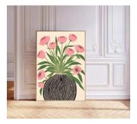 1 poster floreale Matisse Wall Art Stampa pastello Dipinti di fiori in vasi Dipinti colorati Decorazione per la casa 60x90 cm Senza cornice