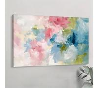 1 poster su tela, dipinti su tela astratti colorati, per camera da letto, soggiorno, corridoio, decorazione della stanza, 60x90 cm, senza cornice.