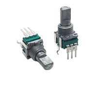 1 potenciómetro de precisión tipo RK09 B10K B50K B100K A10K A50K RK09L1140A5P Ajuste único de 3 pines D Longitud del eje 15 mm (A10K A103)