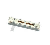 1 potenciómetro deslizante recto de 45 mm con volumen ajustable, recorrido del eje de 30 mm, longitud del eje de 15 mm, 10 KBx2, 6 pines