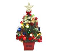 1 PPCS Pequeño Árbol De Navidad con Adorno para La Espacio Guardado Decoración del Hogar Elegante Adorno Escritorio Space Saving Christmas Árbol Navidad
