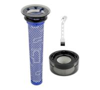 1 Prefiltro, 1 Postfiltro, 1 Cepillo, Accesorios Para Dyson V8 Cyclone | Paquete de 3 Filtros HEPA de Primera Calidad Para Aspiradoras Verticales.