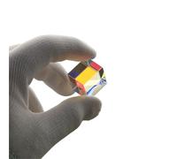 1 Prisma fotográfico de Color, Cubo de Vidrio dicroico, Prisma combinador de Haz de Vidrio óptico, 20 x 20 x 17 mm