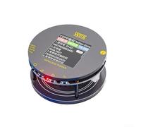 1 probador de carga inalámbrico LCD de 54 pulgadas con accesorio magnético, soporta protocolos Qi2, muestra datos de carga en tiempo real incluyendo potencia, voltaje y corriente
