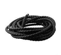 1 protector de manguera hidráulica negro para protección de cables, enrollado en espiral de 5 m, D810 de 12 mm, adecuado para mangueras hidráulicas y neumáticas (D-12 mm)