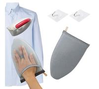 1 protector de manos para planchar, 2 ganchos, protector de manos para planchar de mano, protector de manos portátil de viaje, accesorios de planchado
