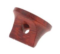 1 puente Erhu de sándalo para piezas de instrumentos de cuerda, color rojo con agujero inferior