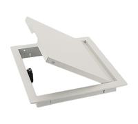 1 puerta de acceso blanca duradera con bisagra para el techo, fácil de instalar para paneles de yeso con cierre magnético (25 x 35 cm)