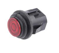 1 pulsador momentáneo de reinicio impermeable de 14 mm, interruptor de autobloqueo de 16 mm, interruptor de botón de encendido/apagado, 3 A, 250 V CA, con o sin LED.(16mm Red,Self-locking)