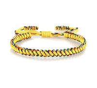 1 pulsera de cuerda multicolor hecha a mano para budista tibetano trenzado hilo de nodos para mujeres y hombres, Piedra