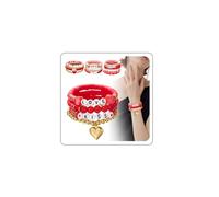 1 pulsera inspirada en San Valentín, pulsera apilable de la amistad, diseño de disco de vinilo arco iris, pulsera elástica con cuentas de arcilla, joyería bohemia de verano para la playa, regalo para