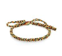 1 pulsera trenzada de budismo de cultura tibetana, tejida a mano, nudos de protección, varios colores, pulsera ajustable para mujeres y hombres, estilo 1