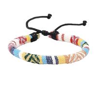 1 pulsera trenzada, estilo bohemio, pulsera étnica, pulsera de la amistad, pulsera de surf, accesorio de playa, pulsera de verano, adecuada para uso diario, playa, camping