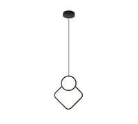 1 pz 12W LED Designer Metal Hanging Lamp 2801800MM Black Body 4000K