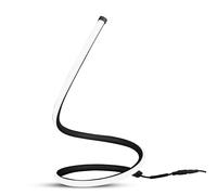 1 pz 12W LED Designer Table Lamp with EU Plug Cord + Switch Black 3000K