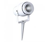 1 pz 12W LED Garden Spike Lamp White Body Green
