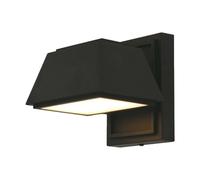 1 pz 15W LED Outdoor Wall Light (L16W16.5H16.4mm) 4000K Black Body IP65