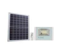 1 pz 16W LED Solar Floodlight 4000K White Body