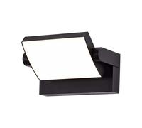 1 pz 17W LED Wall Light 3000K Black Body IP65