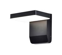 1 pz 17W LED Wall Light 3000K Black Body Square IP65