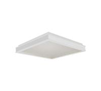 1 pz 18W LED Designer Light Square White Finish 4000K Dimmable