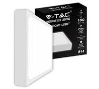 1 pz 18W LED Dome Light 6500K Square,White Frame IP44
