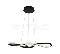 1 pz 18W LED Hanging Decorative Lamp 700250 Black Body 3000K