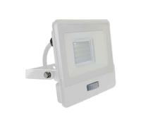 1 pz 20W LED PIR Sensor Floodlight Samsung Chip White Body 4000K 1m Cable