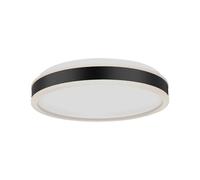 1 pz 24W LED Designer Light Round Black Finish 4000K Dimmable