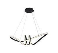 1 pz 24W LED Hanging Decorative Lamp 720300 Black Body 3000K