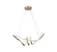 1 pz 24W LED Hanging Decorative Lamp 720300 Champagne Gold Body 3000K