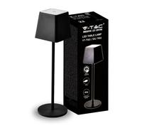1 pz 2W Table Lamp Black Body IP54 3000K