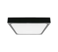 1 pz 30W LED Dome Light 6500K Square,Black Frame IP44