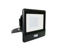 1 pz 30W LED PIR Sensor Floodlight Samsung Chip Black Body 3000K