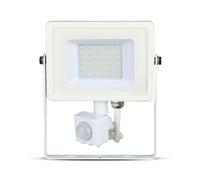1 pz 30W LED Sensor Floodlight Samsung Chip Cut Off Function White Body 6400K