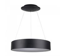 1 pz 30W LED Surface Smooth Pendant Light Dimmable Black 3000K