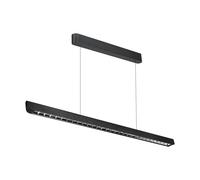 1 pz 36W LED Linear Hanging Suspension Light Lens Type-CCT:3IN1 - Black