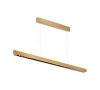 1 pz 36W LED Linear Hanging Suspension Light Lens Type-CCT:3IN1 - Matte Gold