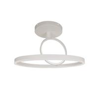 1 pz 37W LED Designer Ceiling Light White 500200MM Double Round 4000K