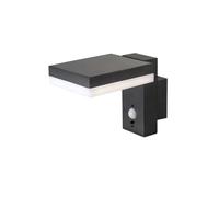 1 pz 5.5W LED Solar Wall Lamp SMD With PIR Sensor Square IP44 3000K