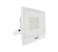1 pz 50W LED PIR Sensor Floodlight Samsung Chip White Body 6500K