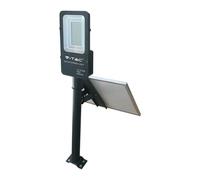 V-TAC LED STREET ARMOR WITH BLACK SOLAR PANEL 4000L 6400K 95509