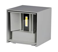 1 pz 5W Wall Lamp with Bridglux Chip Grey Body Square IP65 4000K