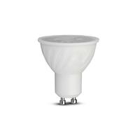 1 pz 6W GU10 Ripple Plastic Spotlight with Samsung Chip 3000K 38° Dimmable